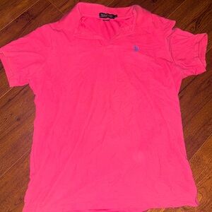 Pink Performance Pique Polo Shirt